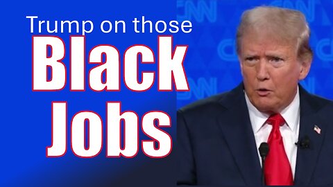 Trump and His "Black Jobs"