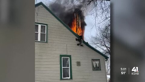 'It’s hard': Kansas City mom, four-year-old son displaced from home after fire, water damage