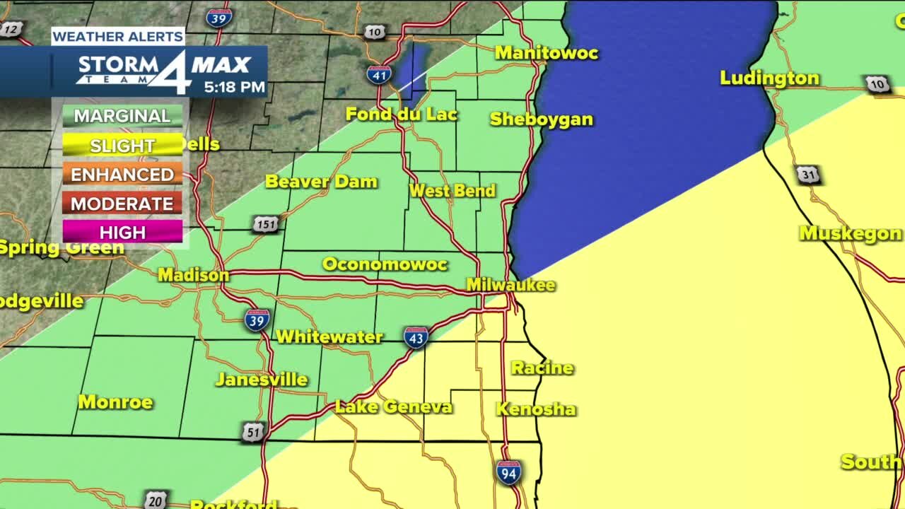 SE Wisconsin Weather: Humidity drops, chance for storms tonight