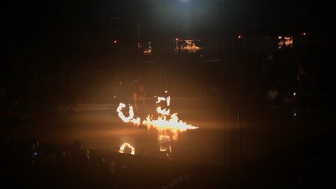 Fire Show: Dubai dessert safari fire show.