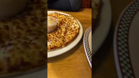 Pizza and garlic fingers at Pizza Delight