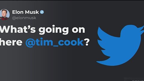 Musk responds to claims that Apple would discontinue selling the Twitter app.