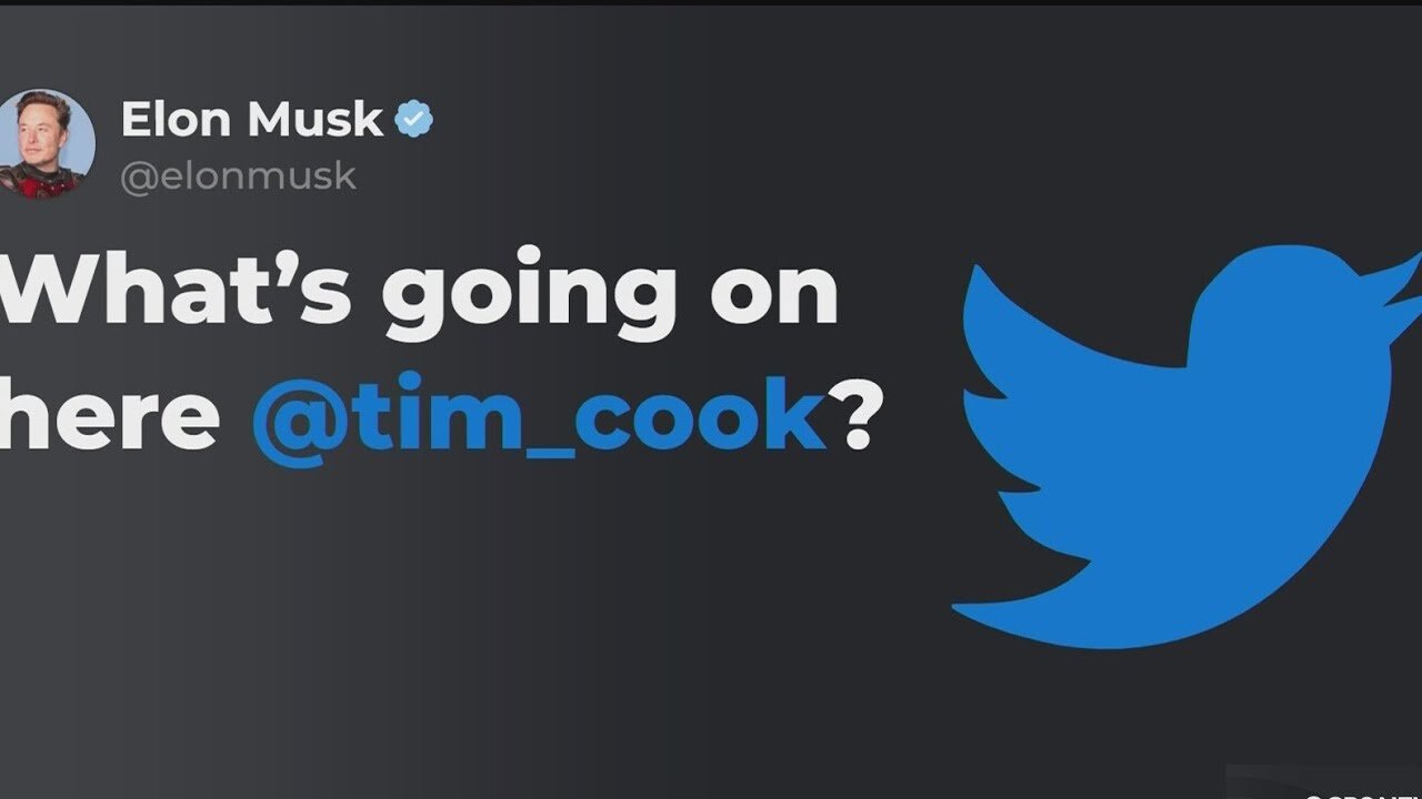 Musk responds to claims that Apple would discontinue selling the Twitter app.