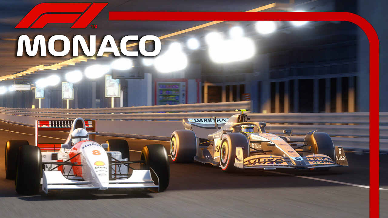 F1 2022 (MCL36) vs F1 1993 (MP4/8) | Monaco GP | Assetto Corsa Reshade