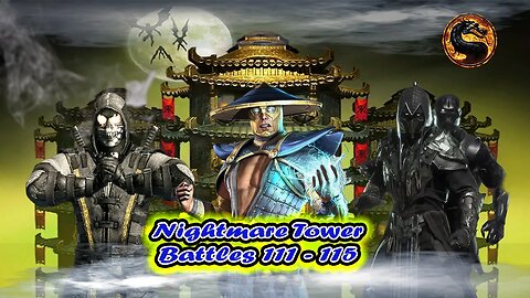 MK Mobile. Nightmare Tower Battles 111 - 115 Mortal Kombat