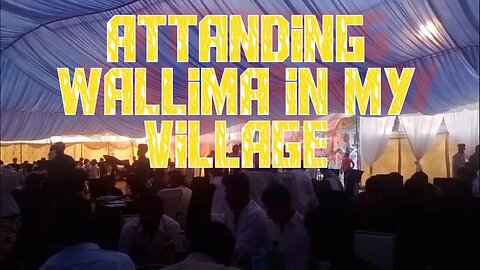 attending wallima in my village #azharvlogs