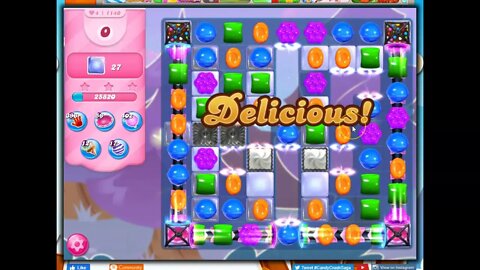 Candy Crush Level 1140 Talkthrough, 12 Moves 0 Boosters