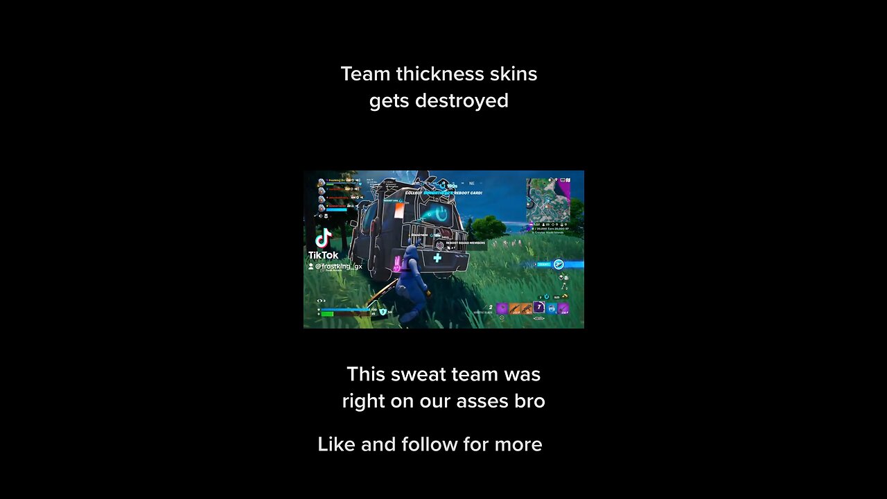 Since TikTok delete it here’s team thickness