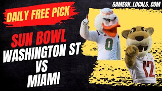Daily Free Pick: Sun Bowl WSU vs Miami