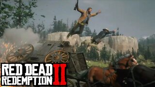RED DEAD REDEMPTION 2 MODO HISTÓRIA #22- ASSALTO A CARROÇA DE DINHEIRO!!