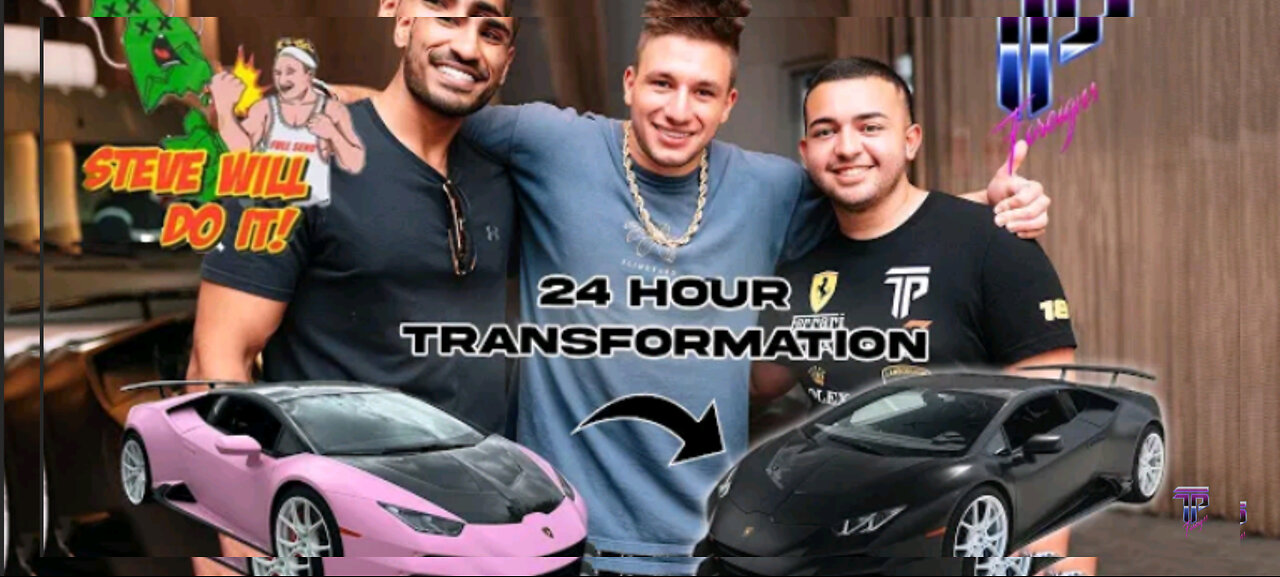 Steve Will Do It Gets His Lamborghini Wrapped !!
