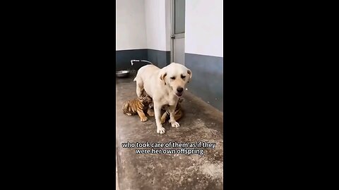 Dog Mom Adopts Orphaned Tiger Cubs | Heartwarming Animal Family!