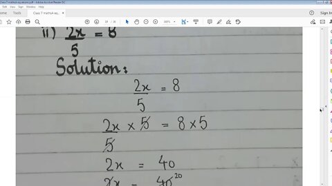 Class 7th Maths A Lecture 2 Zoom Online Class 30 Nov 2020