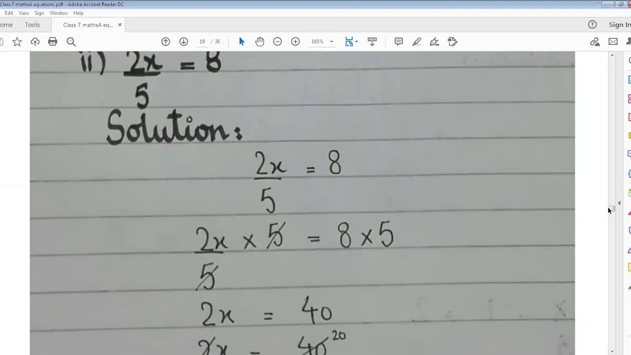 Class 7th Maths A Lecture 2 Zoom Online Class 30 Nov 2020