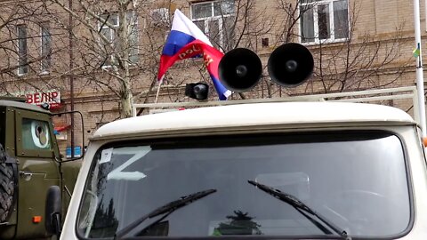 Russian flag in the city of Primorsk