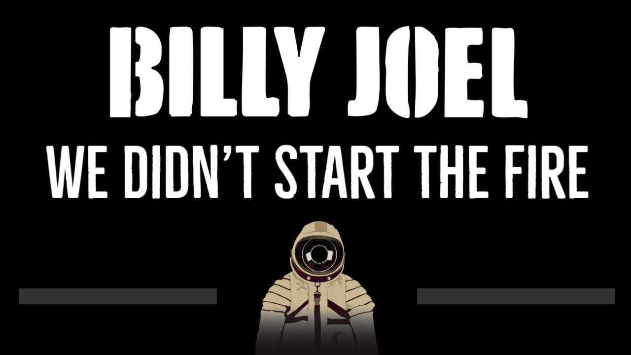 Billy Joel • We Didn't Start The Fire (CC) 🎤 [Karaoke] [Instrumental Lyrics]