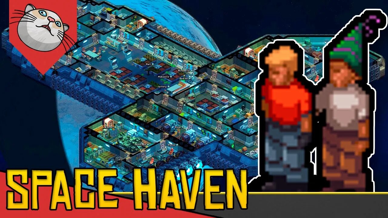 Tripulação Espacial com LUTA Exploração e CONSTRUÇÃO de Naves -Space Haven [Gameplay Português PTBR]