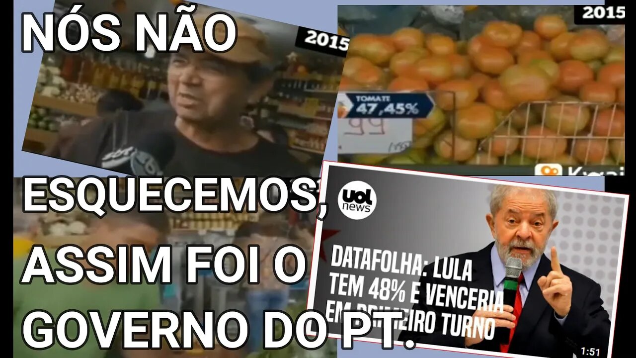 PT...NÓS SABEMOS O QUÊ VOCÊS FIZERAM NO GOVERNO PASSADO ! O POVO NÃO ESQUECEU.