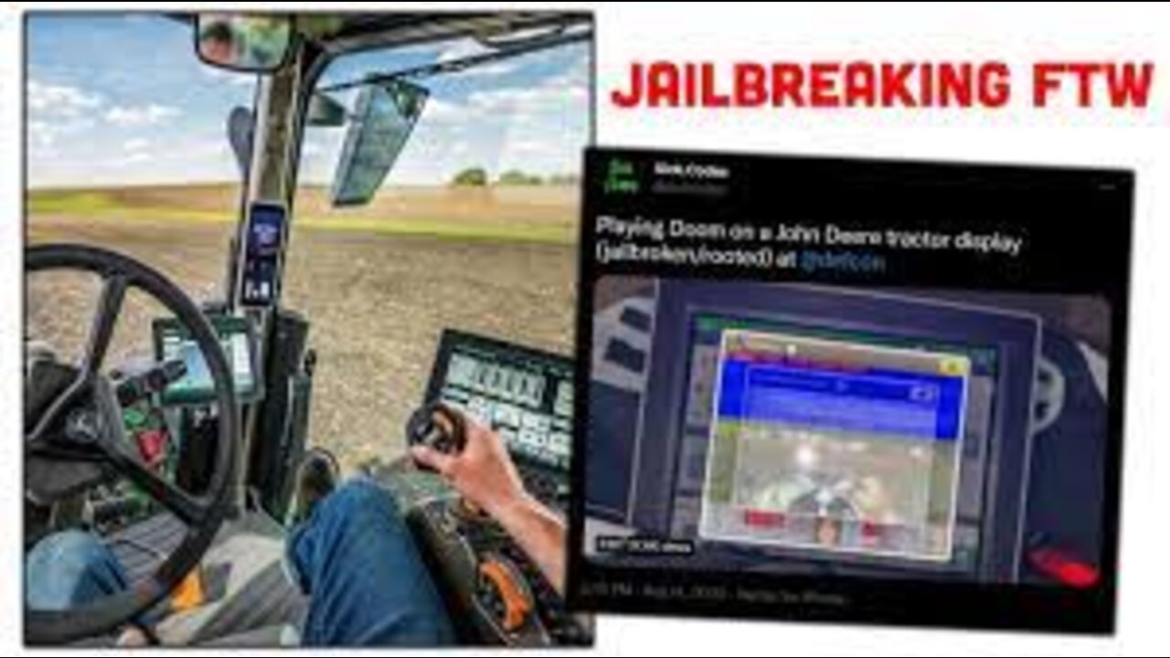 Farmers have to jail break tractors to work