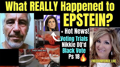 Melissa Redpill Situation Update 01-03-24: "What Really Happened To Epstein? Plus Voting Trials"