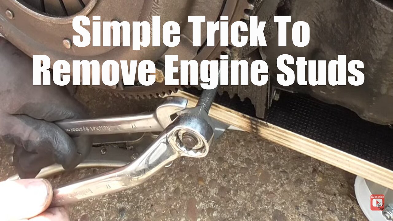 Simple Trick For Removing Engine Studs etc Lock 2 Nuts Together Tool Hack To Remove Studs Easily