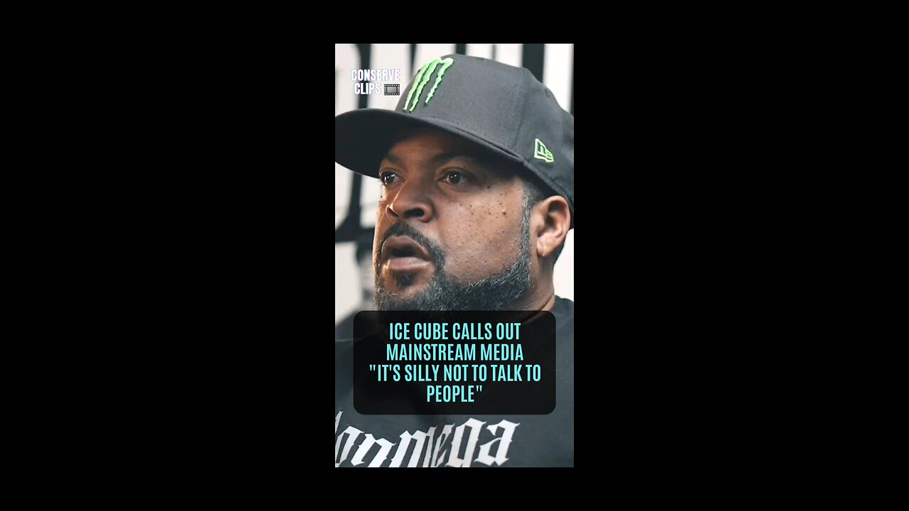 ICE CUBE: IT'S SILLY NOT TO TALK TO PEOPLE.