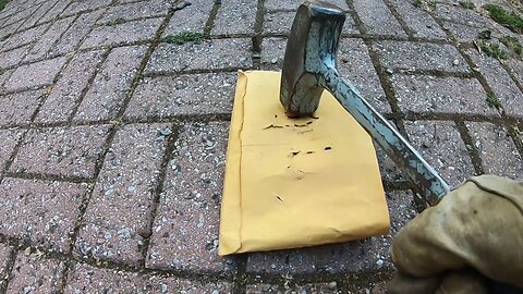 Physically Destroying a Hard Disk Using a Sledgehammer