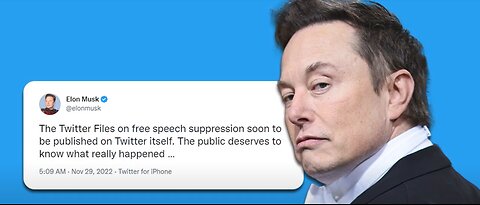 " ELON MUSK: TO RELEASE TWITTER'S INTERNAL DATA FOR FREE SPEECH SUPPRESSION"