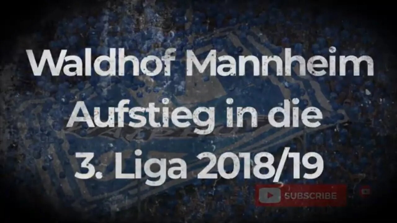 Waldhof Mannheim Aufstieg in die 3. Liga 2018/19