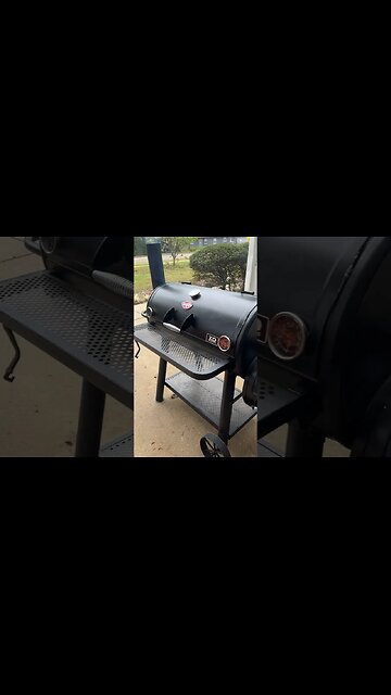 Seasoning my new Char Griller Grand Champ XD #offset #bbq