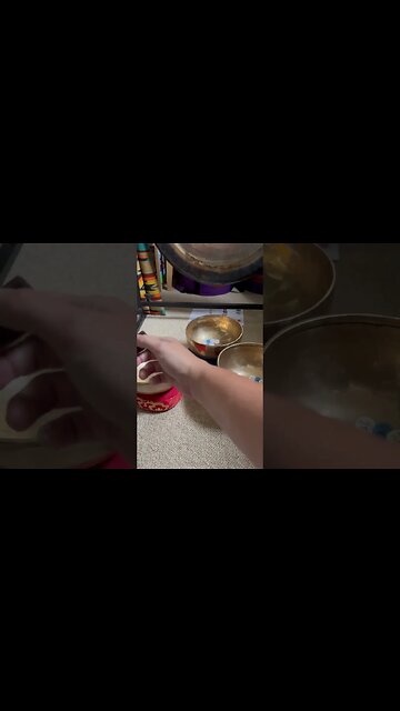 Three Tibetan Singing Bowls for Relaxation