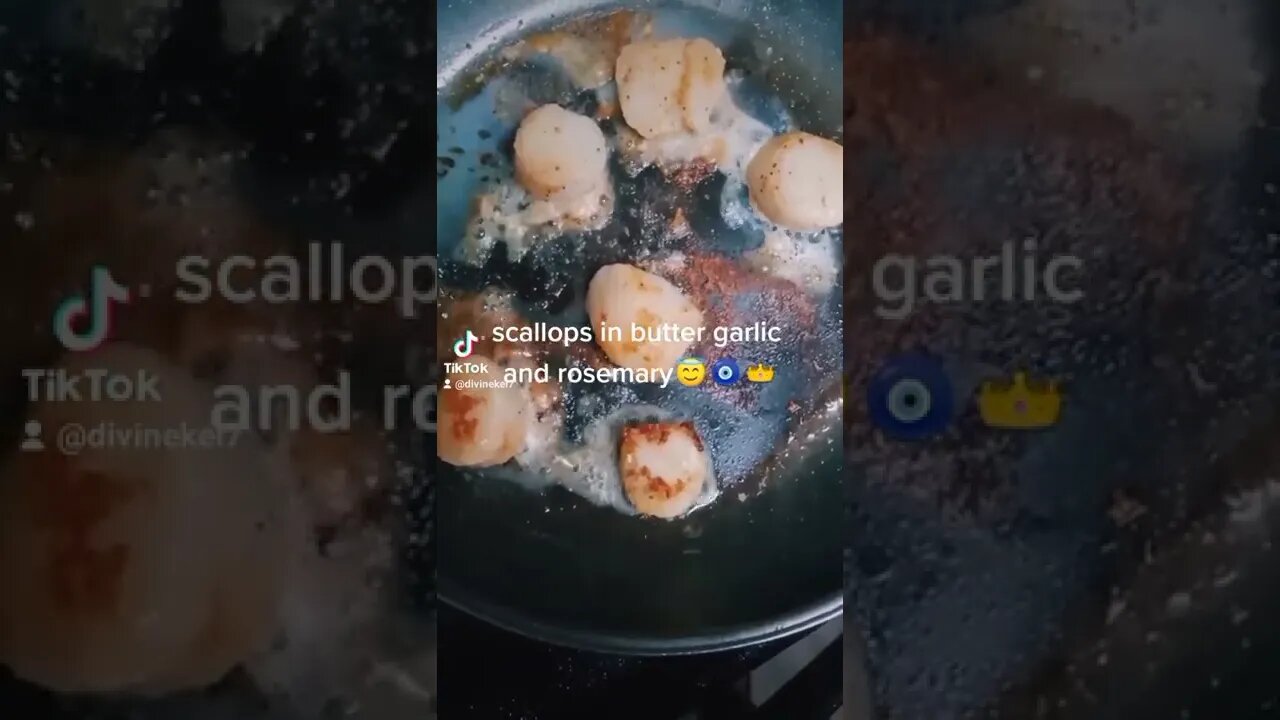 scallops with that rosemary garlic butter😇🥰🧿