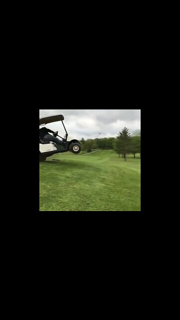 HOLD MY BEER while I catch some air in a golf cart