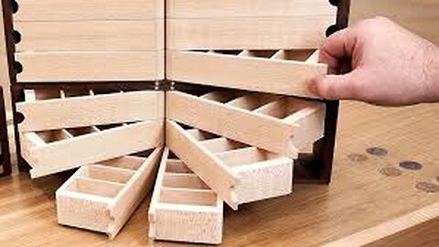 New way to use drawers for high places / vertical drawer / storage idea / woodworking