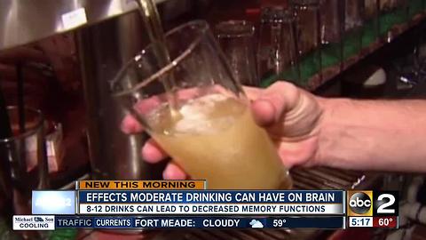 Study: Moderate drinking can damage the brain