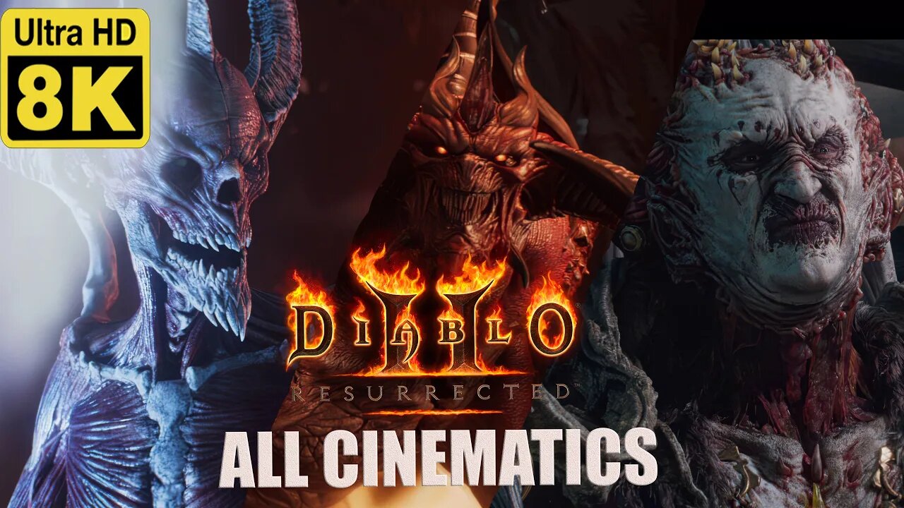 Diablo 2: Resurrected ALL Cinematics 8K (Enhanced with Neural Network AI)