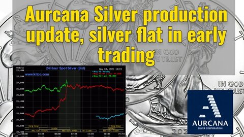 Aurcana Silver production update, silver flat in early trading