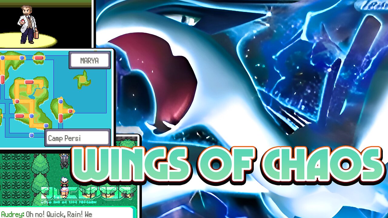 Pokemon Wings of Chaos - GBA ROM Hack has unique graphics, story with new regions about Lugia