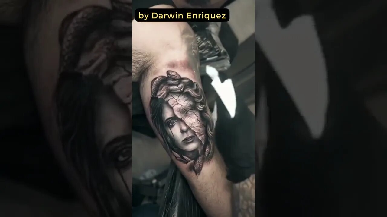 Stunning Work By Darwin Enriquez #shorts #tattoos #inked #youtubeshorts