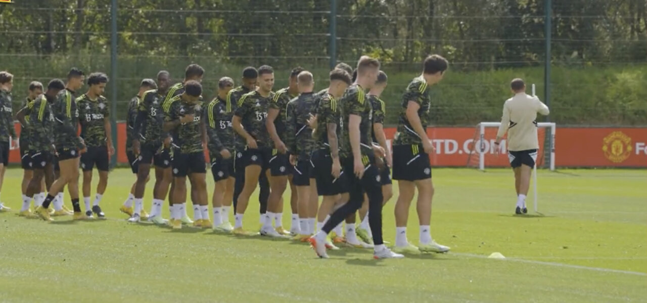 Manchester United training ahead of opening Europa League group stage match against Real Sociedad