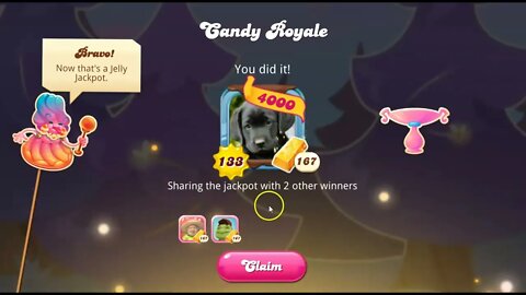 Candy Crush Candy Royale Event in May, 2022: A bigger better jackpot in Candy Royale for me!