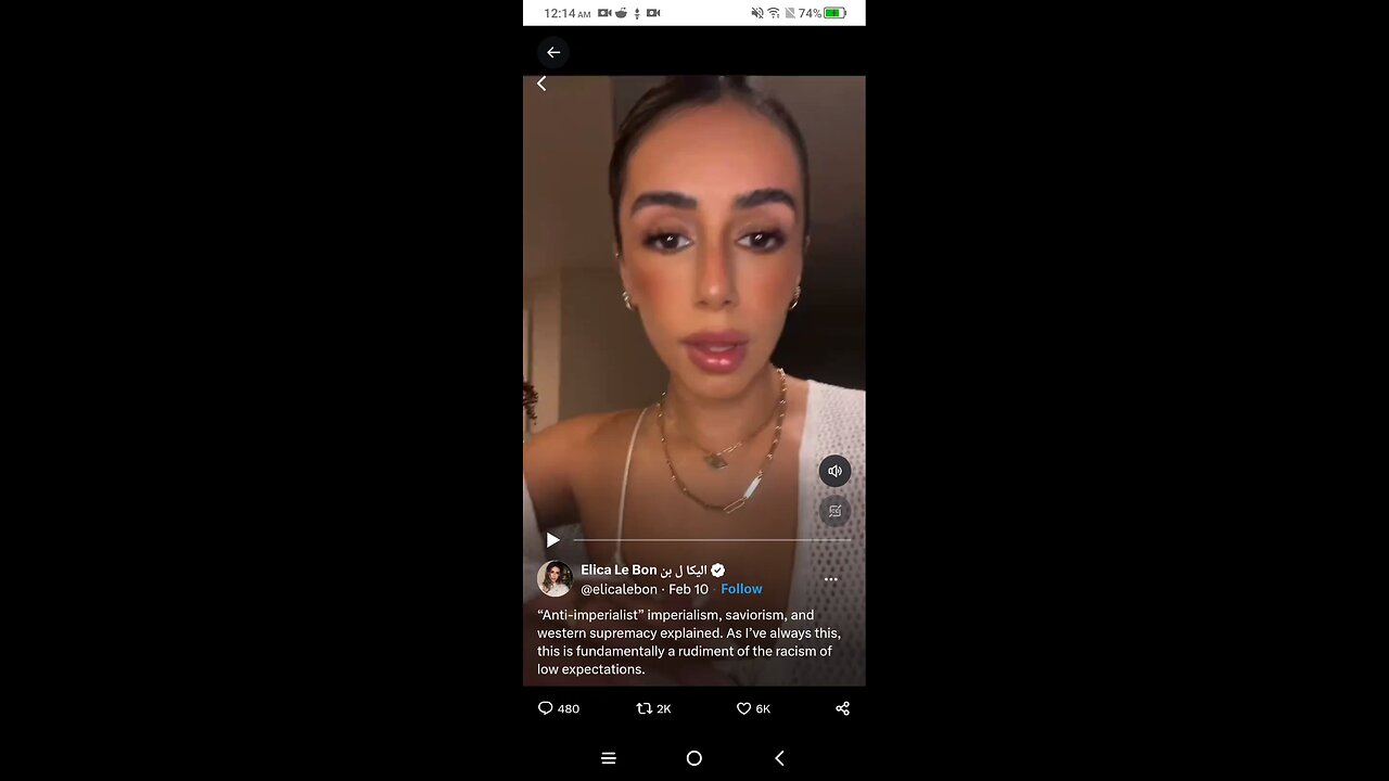 Iranian woman speaking