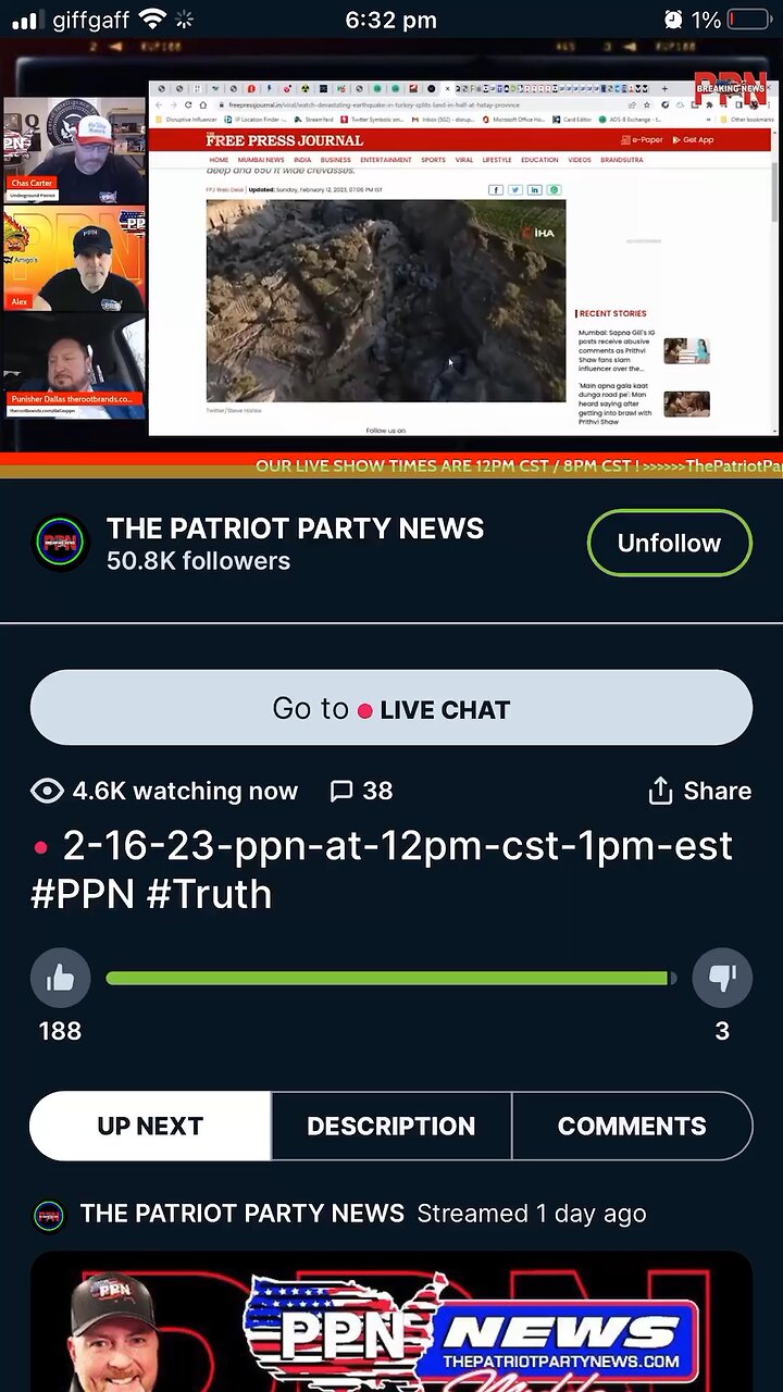 The Patriot Party News Chas Carter 16/02/2023