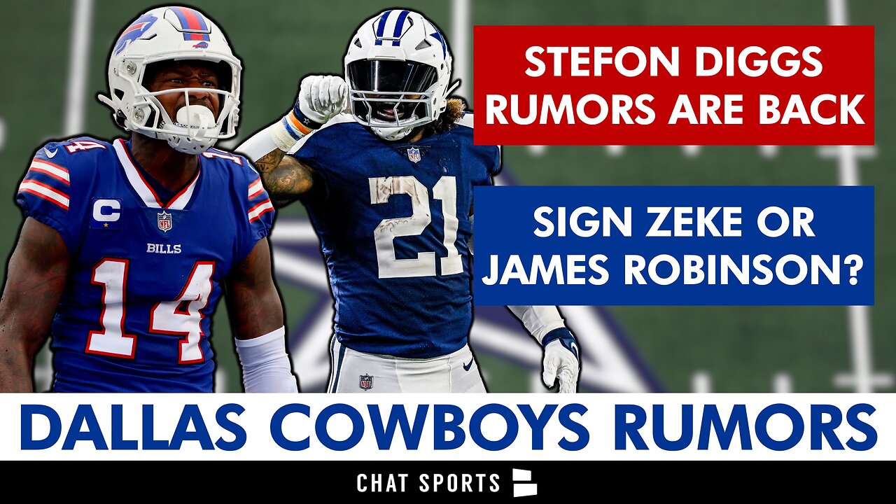 Cowboys Rumors On Stefon Diggs Trade & Signing James Robinson