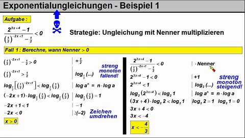 Exponentialungleichungen ►Beispiel 1