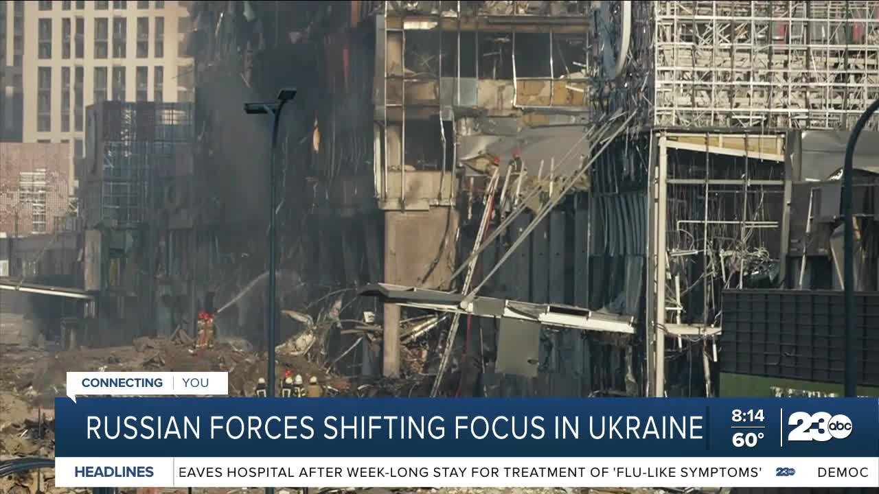 Russian forces shifting focus in Ukraine