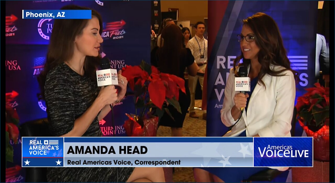 Rep Lauren Boebert Interview at TPUSA's AmericaFest