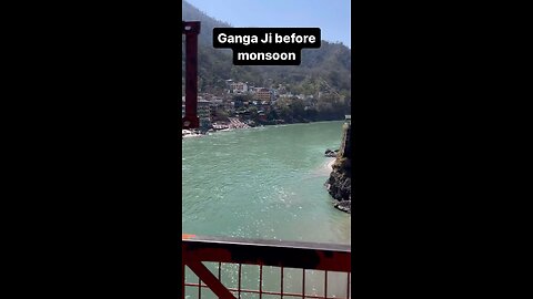 The Ganges before and after monsonn