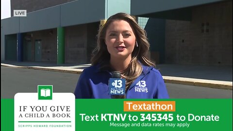 Text KTNV to 345345 to help 'Give a Child a Book'