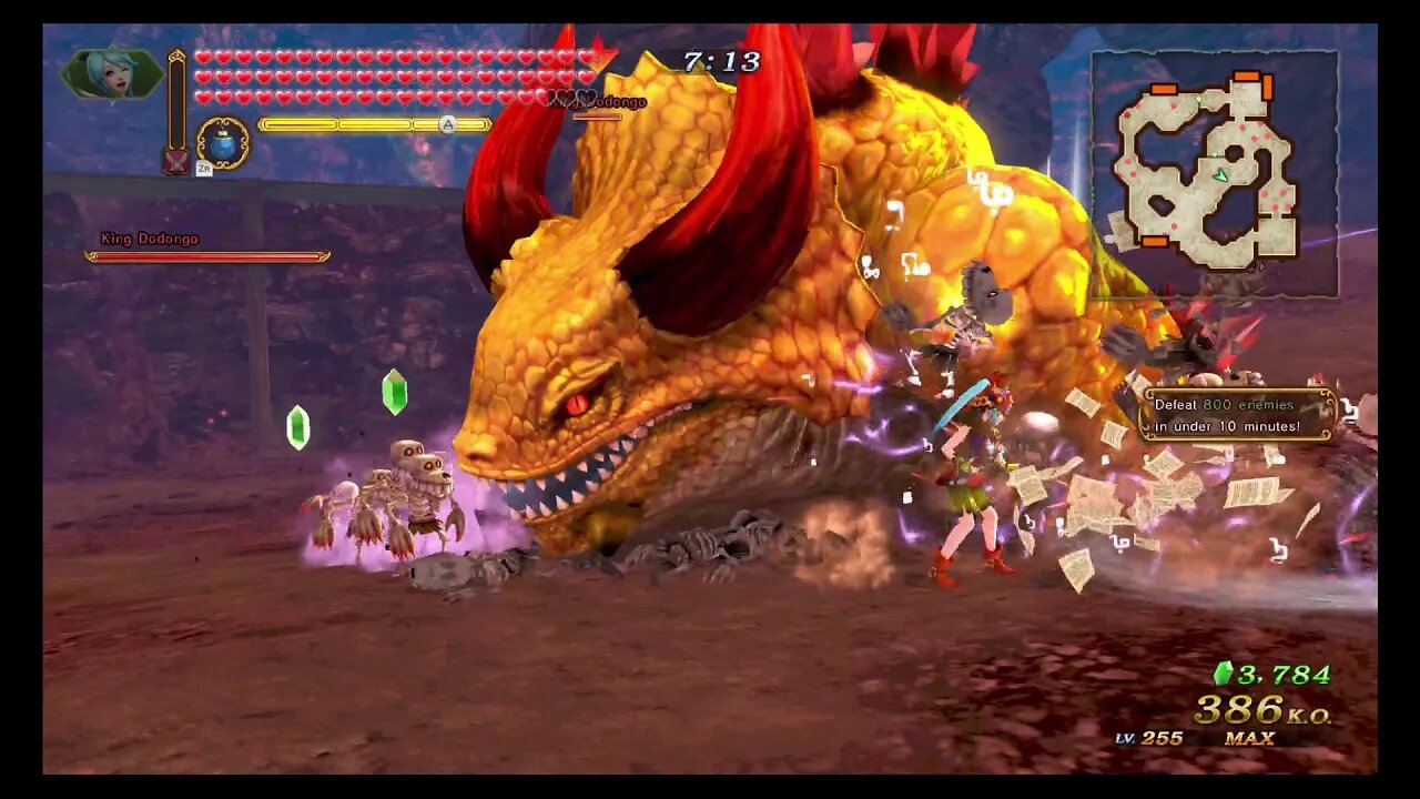 Hyrule Warriors DE - Challenge Mode: Battle Challenge - Defeat 800 Enemies! (A Rank)
